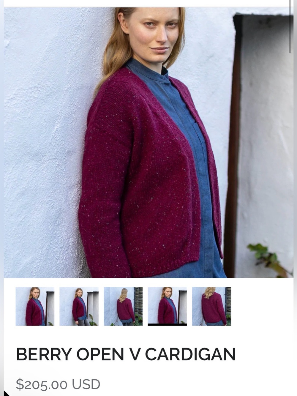 Fisherman out of Ireland merino wool sweater NWT, purple pink color